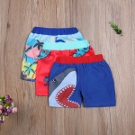 Pantaloncini da spiaggia colorati da cartone animato per bambini con base in legno