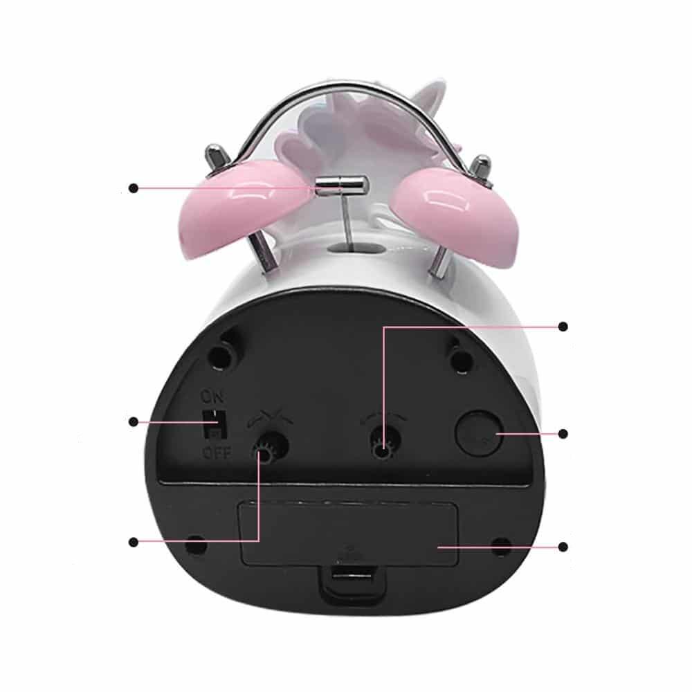 WOEIFGV Sveglia quadrata con display digitale appuntito per orologi da tempo decorazione per scuola materna studente sveglia timer GIF