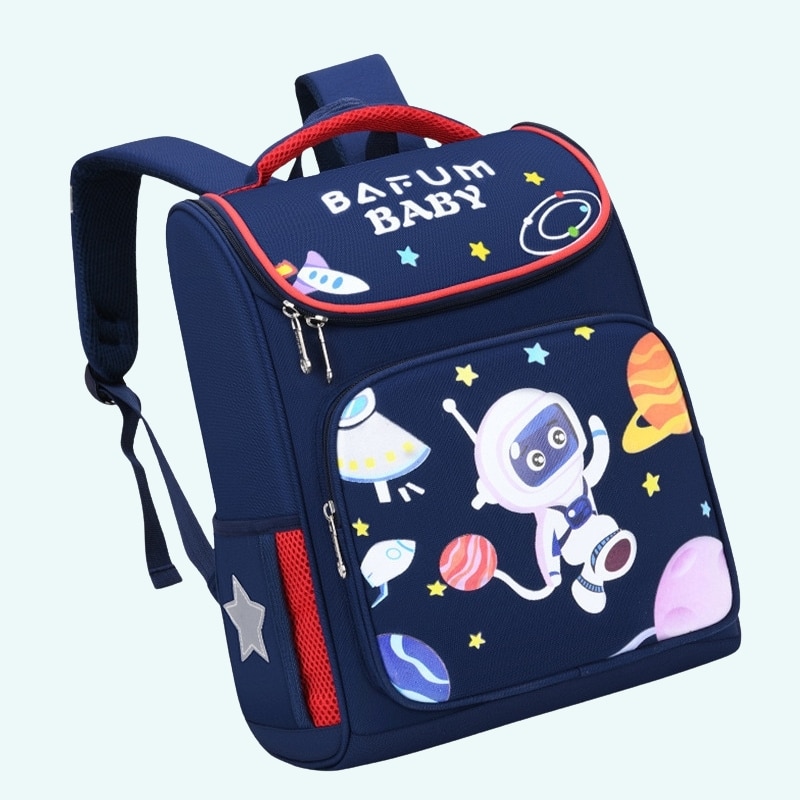 Zaino impermeabile con motivo a cartoni animati. Di buona qualità e molto trendy.