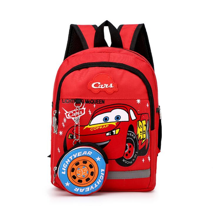 Zaino Asilo Cars Rosso Per Bambino Con Portachiavi Cubo E Penna Colorata In Omaggio – Safta Double Vision
