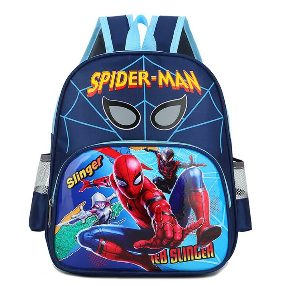 Zaino Spiderman Web Slinger in blu con logo dell'Uomo Ragno in giallo e rosso