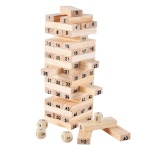 Set di costruzioni in legno per bambini con numeri