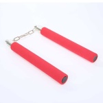 Nunchaku rosso per arti marziali