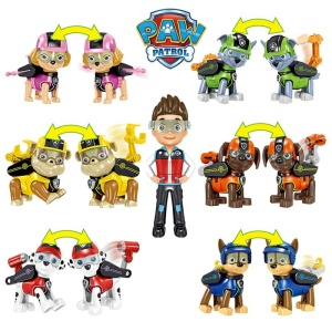 Set di giocattoli del cartone animato Pat'Patrouille con tutti i personaggi