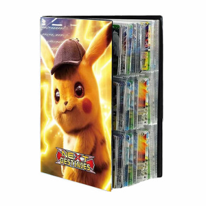 Porta album del gioco di carte Pokémon Pikachu con tappo in marrone