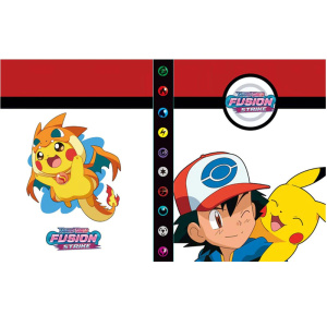 Simpatico porta album Pokémon con pikachu e cenere con cappuccio