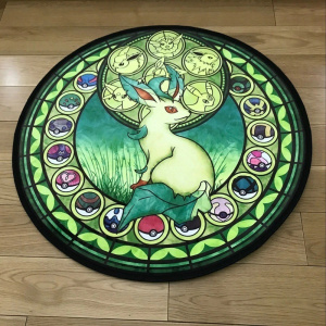 Tappetino rotondo per pavimento pokemon verde