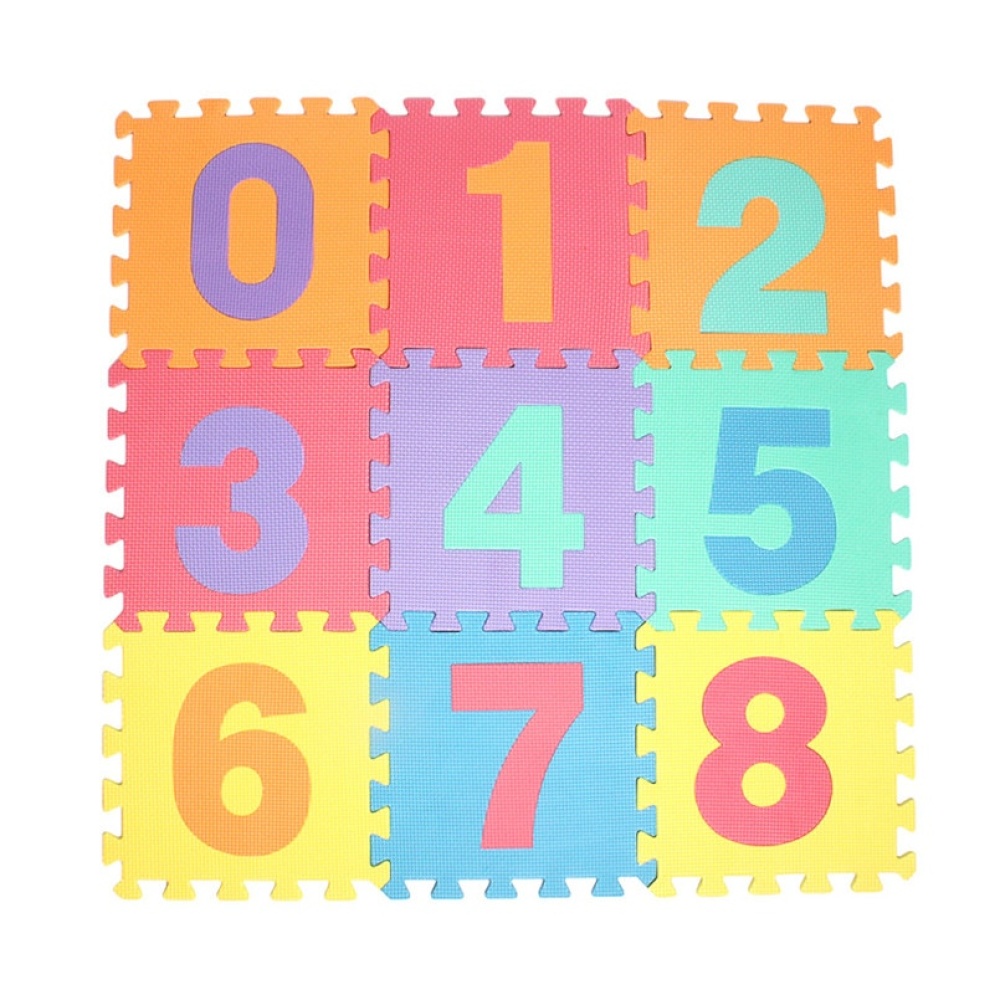 Tappeto puzzle in schiuma multicolore per bambini