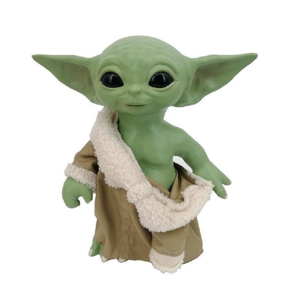 Figura del Maestro Yoda di Star Wars verde con mantello marrone