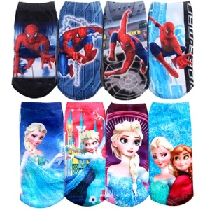 calzini invernali per bambini Spiderman e Regina delle nevi