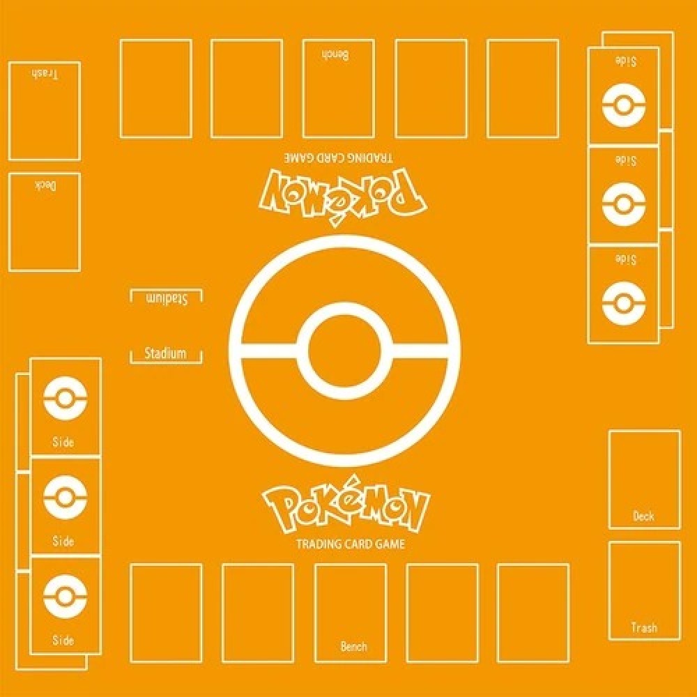 Tappetino del gioco di carte Pokemon arancione