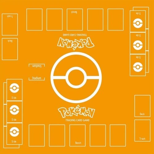 Tappetino del gioco di carte Pokemon arancione