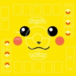 Tappetino del gioco di carte Pokemon pikachu