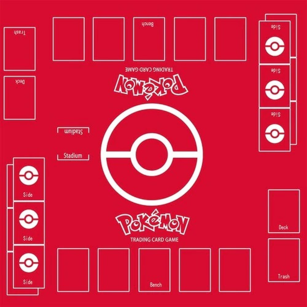 Tappetino del gioco di carte rosse Pokemon