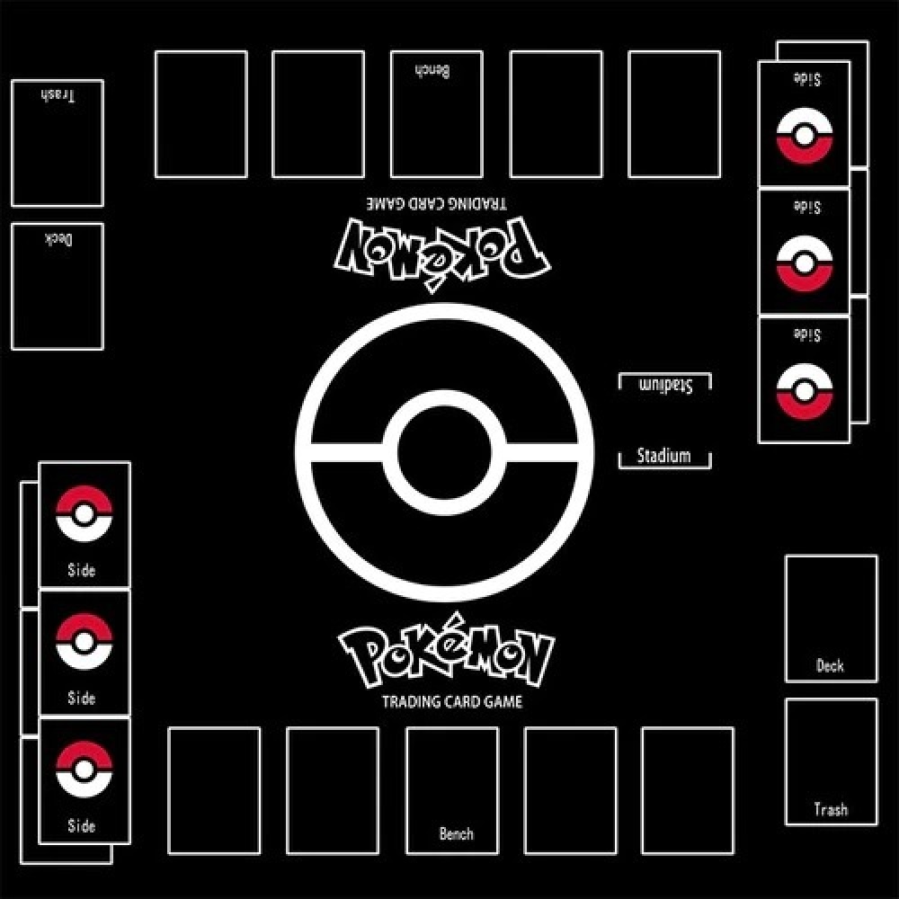 Tappetino per il gioco di carte Pokemon, nero