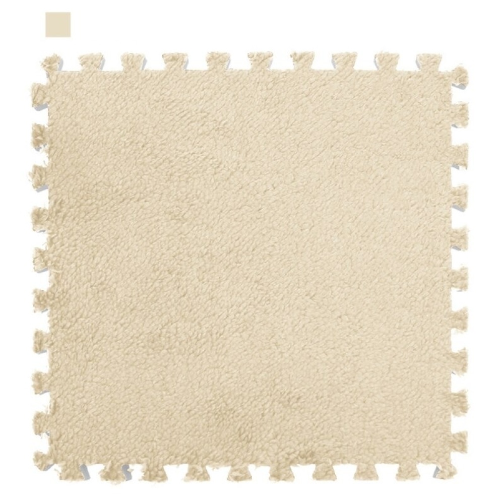 Tappetino per puzzle in schiuma beige semplice