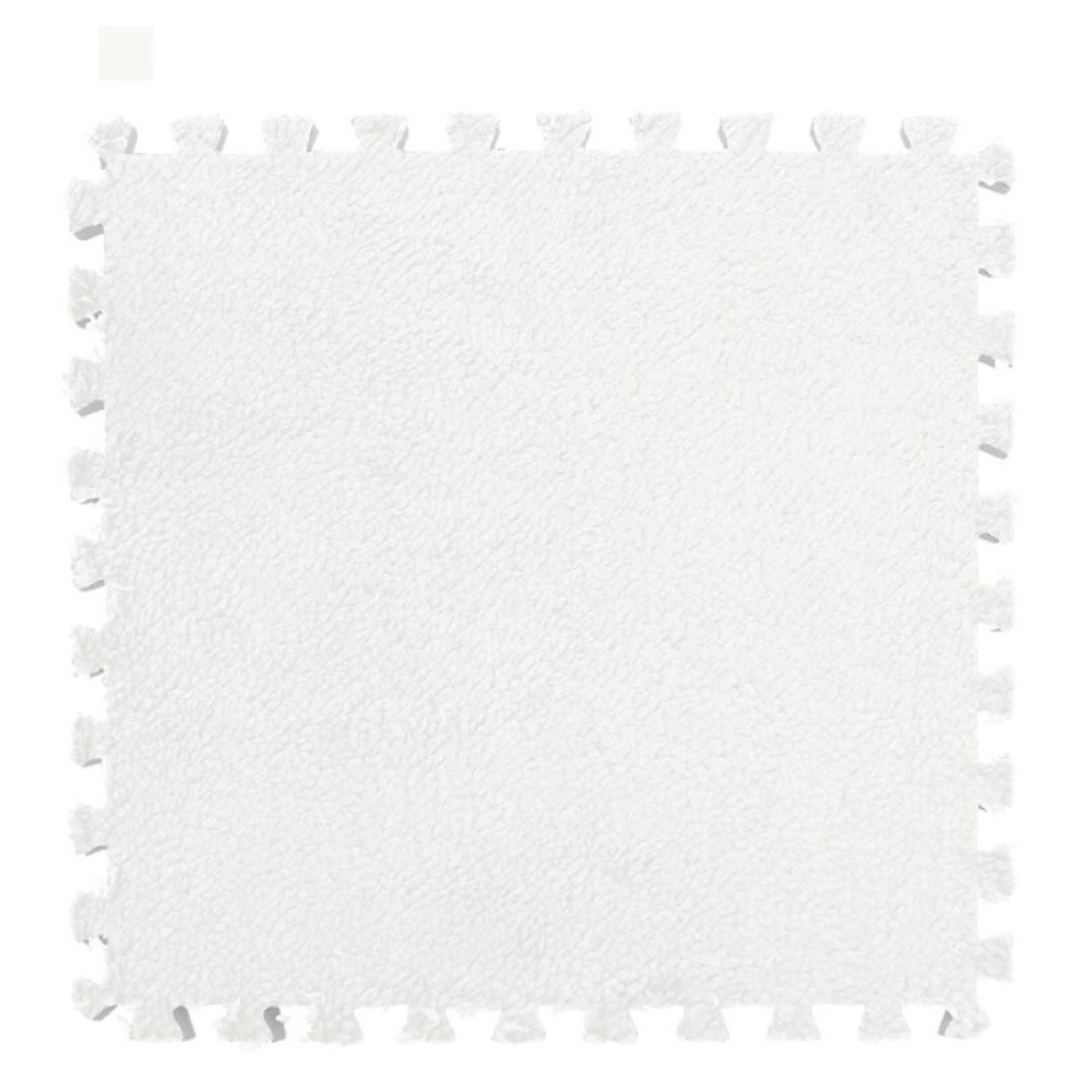 Tappetino per puzzle in schiuma bianca semplice
