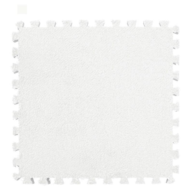 Tappetino per puzzle in schiuma bianca semplice