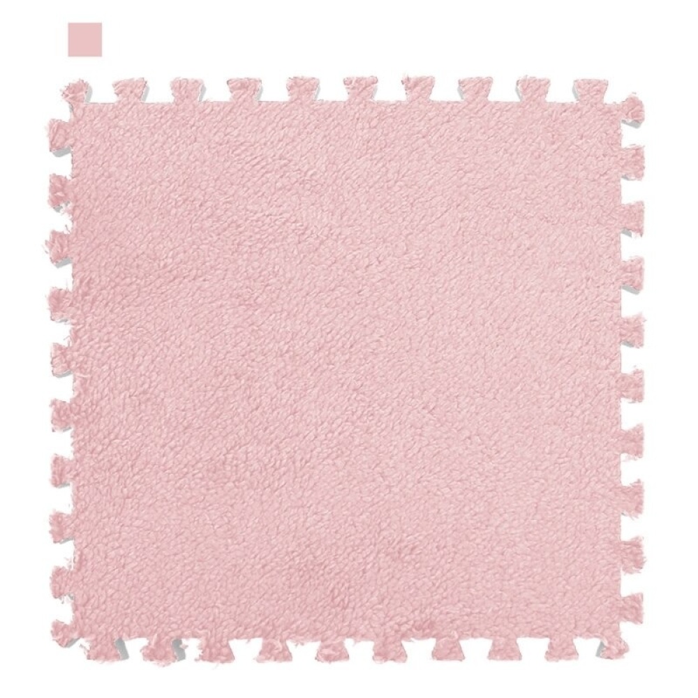 Tappetino per puzzle in schiuma rosa liscio