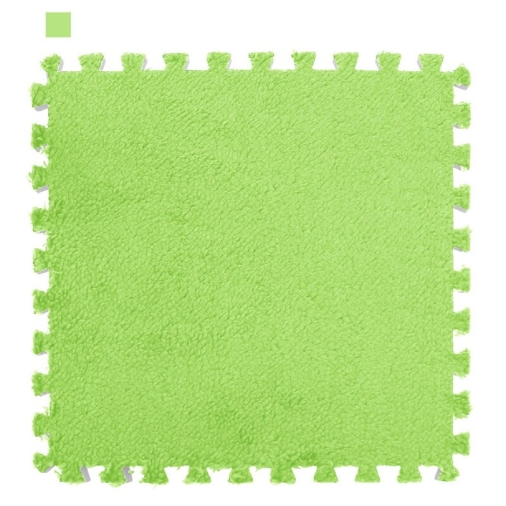 Tappetino per puzzle in schiuma verde semplice