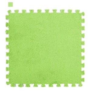 Tappetino per puzzle in schiuma verde semplice