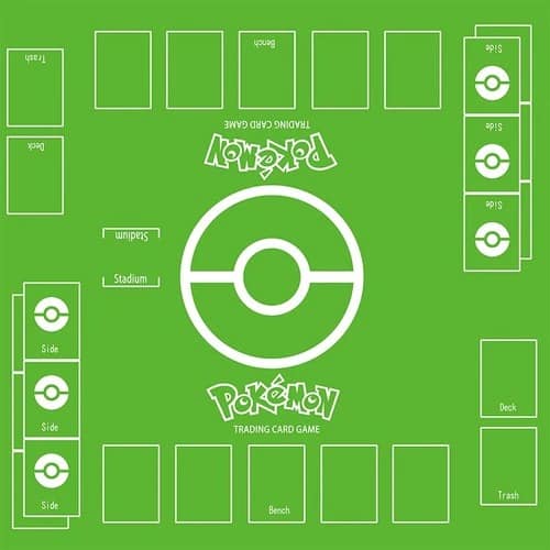 Tappetino verde chiaro per il gioco di carte Pokemon