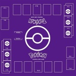 Tappetino viola per il gioco di carte Pokemon