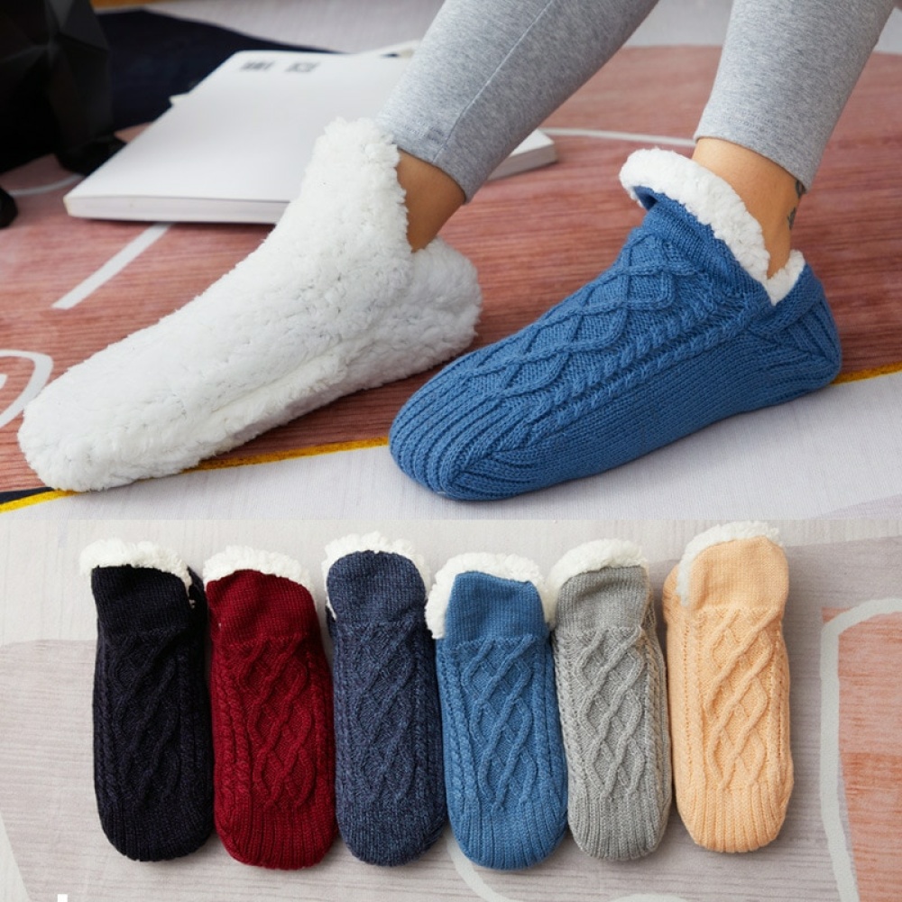 Calze invernali di lana spessa per bambini, calde e colorate, per i piedi di una bambina