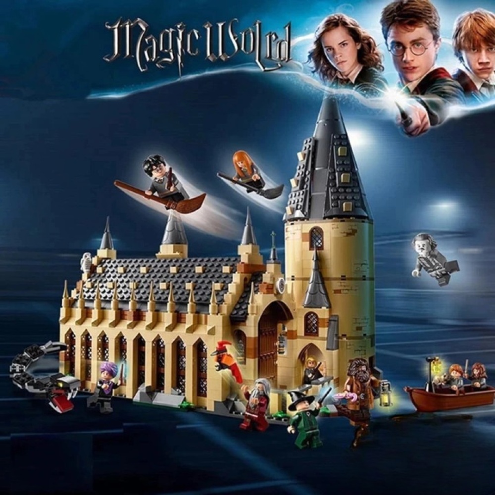 Harry Potter 4 set di costruzioni per bambini castello