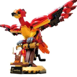 Lego Harry Potter Fumseck e Gufo per bambini colorati in rosso e giallo