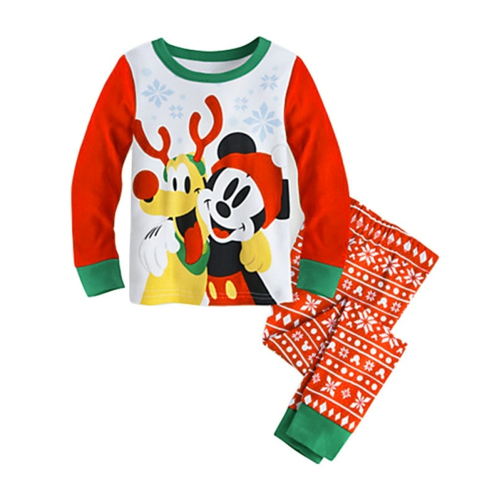 Pigiama di Natale di Mickey Mickey per bambini con sfondo bianco