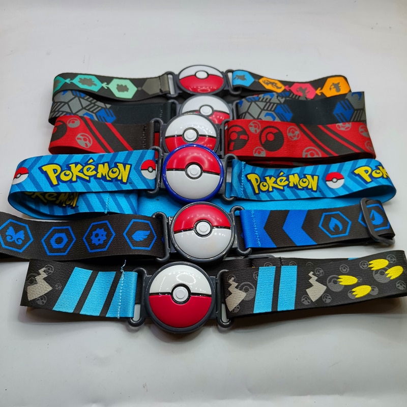 Diverse cinture elastiche Pokémon Ball per bambini, in diversi colori