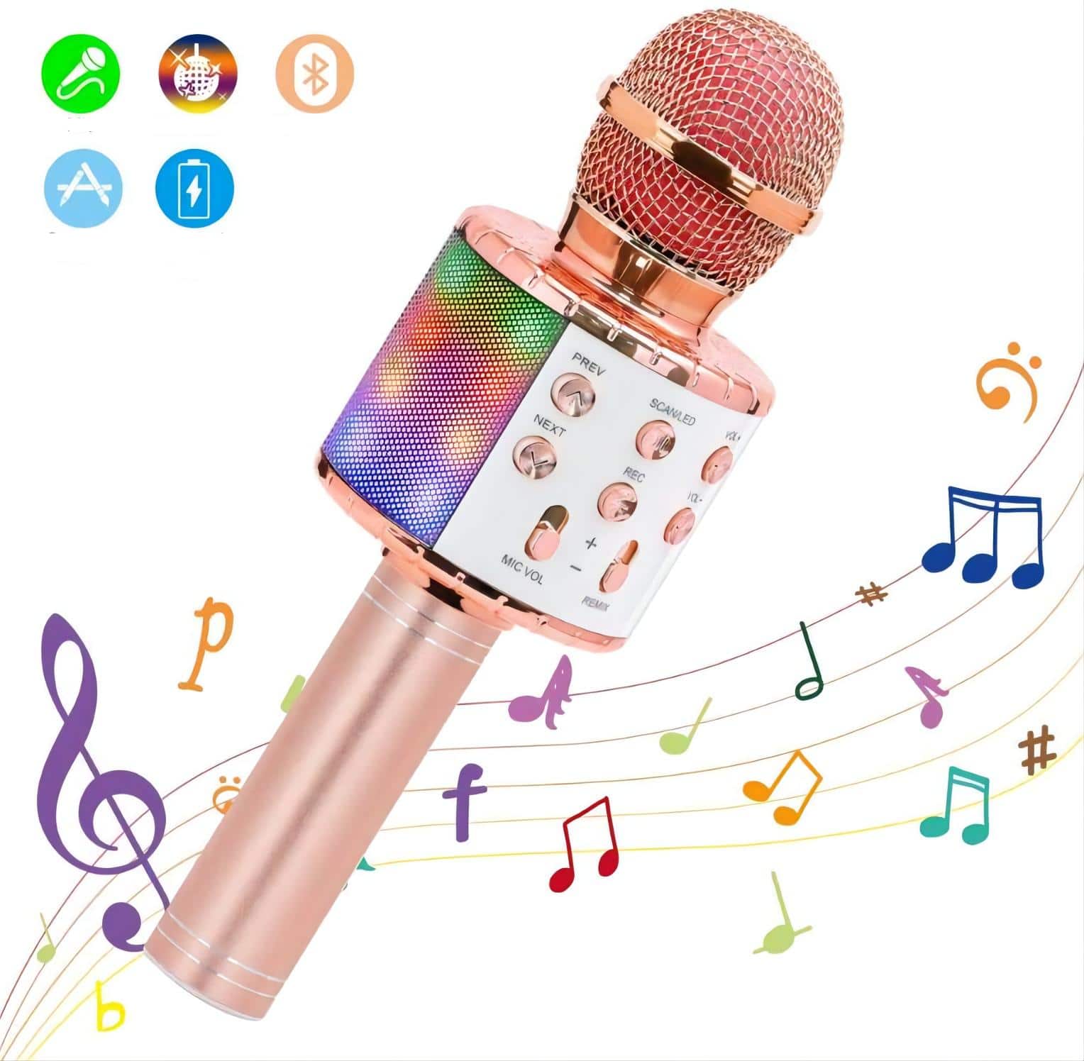 Microfono karaoke wireless per bambini con altoparlante portatile