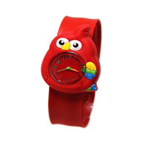 Orologio a forma di pappagallo rosso per bambini