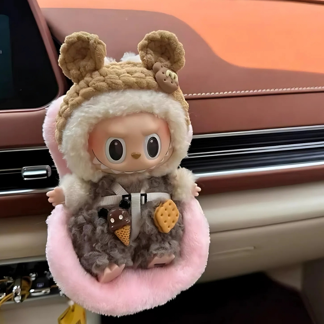 Sedile di sicurezza per bambole - Cuscino morbido e soffice peluche